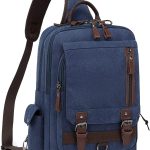 Mygreen Canvas Cross Body Messenger Bag Shoulder Sling Backpack Travel Rucksack